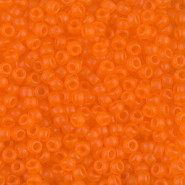 Miyuki seed beads 8/0 - Matte transparent orange 8-138F